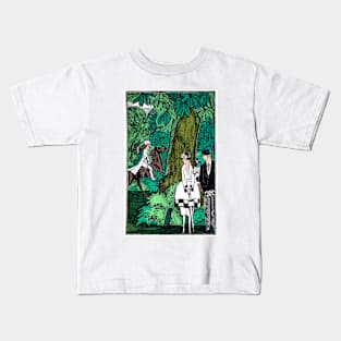 Intrigue In The Park 1920s Fashionable Women Today, Fernand Siméon Kids T-Shirt